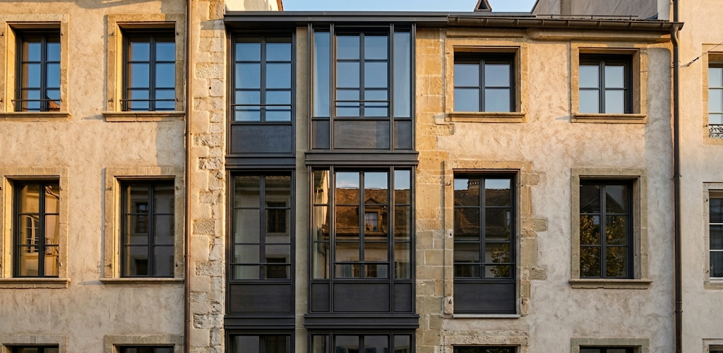 façade patrimoniale genevoise-oxmetal