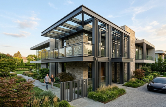 Intégration architecturale d'une structure impactant le prix ouvrage métallique-oxmetal